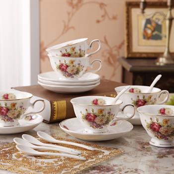 歐式陶瓷咖啡杯碟高檔下午茶茶具咖啡杯酒店會所居家茶杯咖啡杯具