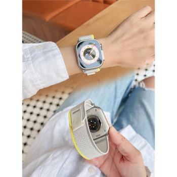 iwatch8官方1:1野徑回環表帶尼龍適用蘋果手錶apple Watch ultra