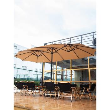 遮陽傘傘戶外庭院傘中柱傘露營擺攤室外咖啡廳太陽傘別墅小院大傘