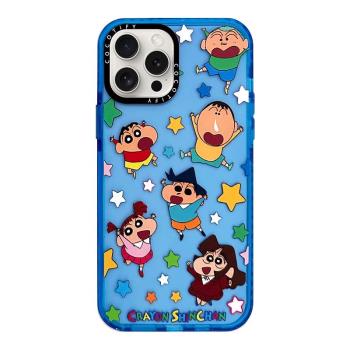 CASETi聯名蠟筆小新全家福14Pro適用於iPhone13ProMax蘋果12Pro網紅可愛卡通小白殼11防摔保護14plus硬殼