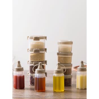 塑料擠醬瓶調料分裝盒戶外燒烤野餐便攜迷你套裝果醬沙拉醬收納瓶
