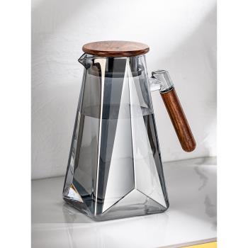 耐高溫玻璃冷水壺家用大容量裝涼白開水壺泡茶壺客廳喝水杯子套裝
