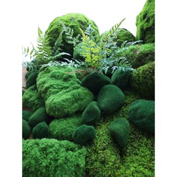 DIY仿真青苔假苔蘚草皮草坪景觀軟裝場背景綠植造景布置鋪面裝飾