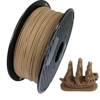 3d列印機耗材 wood木塑pla材料 1.75mm 木色 3d列印線材 500g 1kg