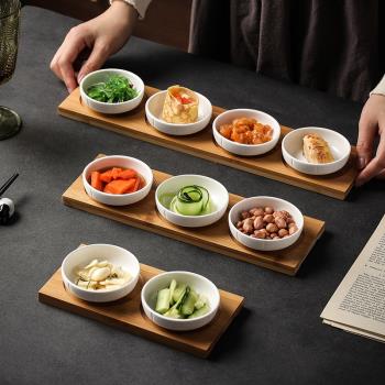 邁卡倫 日式小吃零食碟餐廳小菜碟子醬油碟飯館小料碟蘸料碟套裝