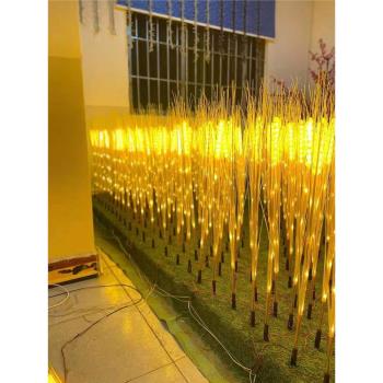 led發光麥穗燈太陽能大麥稻穗蘆葦燈戶外庭院花園裝飾插地草坪燈