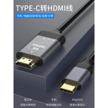 Type-c轉HDMI線適用蘋果ipad pro2021/2020連接電視投影儀高清線