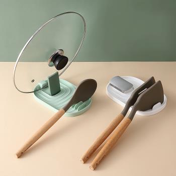 鍋蓋架坐式廚房臺面筷子支架家用放鍋蓋砧板收納架鍋鏟湯勺置物架