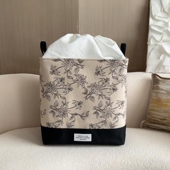 法式輕奢衣服收納箱家用布藝衣物櫥櫃整理筐大容量被子搬家打包袋