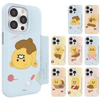 韓國kakao春植適用蘋果13iphone14Promax非全包12插卡手機硬殼