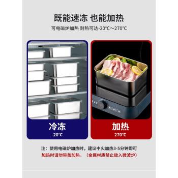 316保鮮盒不銹鋼飯盒食品級收納盒子家用專水果盒便當盒小號加熱