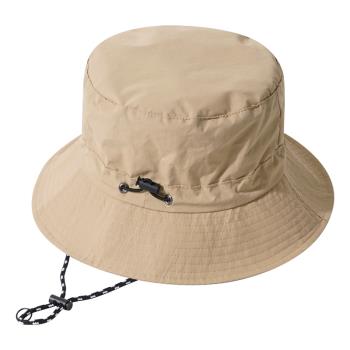 日系戶外露營機能防紫外線遮陽漁夫帽女可收納防水防風繩盆帽男潮