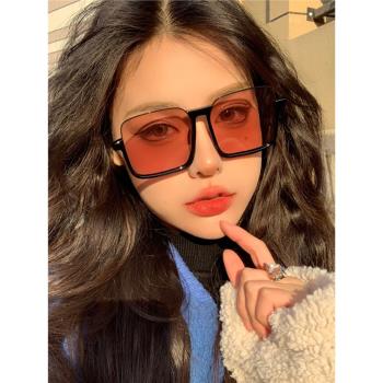 墨鏡女茶色素顏偏光個性時尚顯瘦防曬太陽鏡防紫外線近視大框網紅