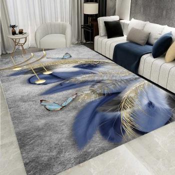 北歐ins輕奢地毯客廳家用沙發茶幾墊臥室地毯滿鋪地毯大面積免洗