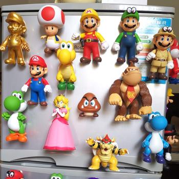 卡通創意Super Mario超級瑪麗馬奧德賽游戲 網紅搪膠版冰箱貼磁貼