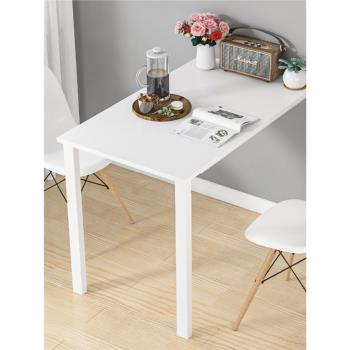 學生桌壁掛折疊餐桌小伸縮隱形家用多功能墻桌椅吃飯桌子簡約現代