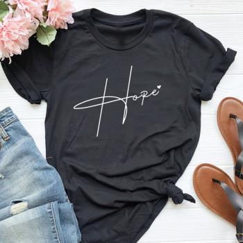 hope heart women tshirt girls tee shirts faith tops希望女T恤
