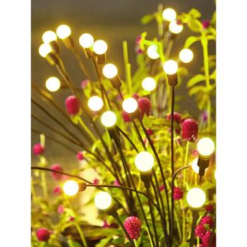 太陽能戶外防水螢火蟲景觀庭院燈別墅氛圍燈花園布置裝飾燈草坪燈