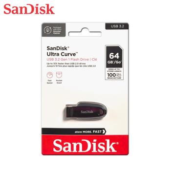 【現貨免運】SanDisk Ultra Curve CZ550 64GB USB 3.2 隨身碟