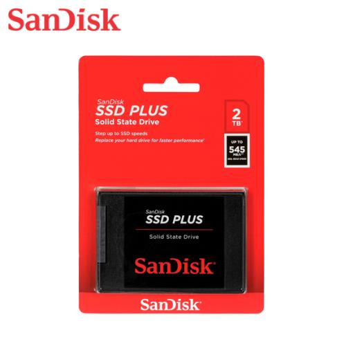 現貨免運】SanDisk 2TB SSD PLUS 2.5吋SATA3 固態硬碟薄型設計|會員獨