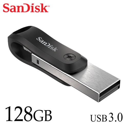 現貨免運】SanDisk iXpand Go 128G USB 3.0 雙用隨身碟iPhone適用|會員