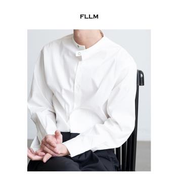 fllm小圓領滿足視覺線條感襯衫