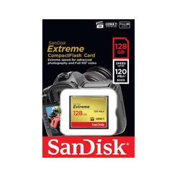 【現貨免運】 SanDisk Extreme CF卡 128GB 單眼相機 記憶卡 速度120MB/s