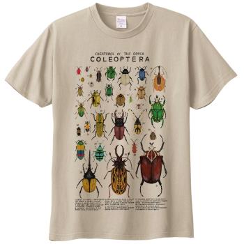 鞘翅目短袖T恤甲蟲動物昆蟲科普 夏列營圓領染印透氣自然科學親子