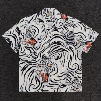 完全正確 MARIA tiger stripe printed shirt 短袖襯衫 虎紋印花
