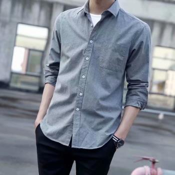 幹活穿的襯衫男工地上班純棉衣服夏季薄款冰絲工作服襯衣長袖防曬