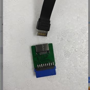 USB3.2/3.1/3.0主板19PIN轉TYPE-E TYPE-C前置插線端口GEN2轉GEN1