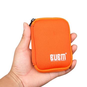 bubm u盤保護套便攜可愛適用U盤保護套數碼收納包小包數據線收納整理小巧便攜迷整理包