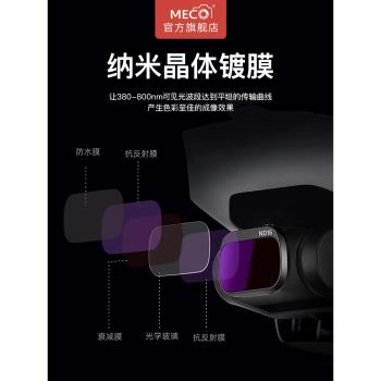 MECO美高大疆御Mini3pro無人機濾鏡1代2代CPL偏振減光UV鏡抗光害