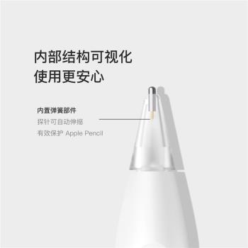 UNAQUE 透明款標準長度針管筆尖 適用Apple Pencil類紙膜改造筆頭