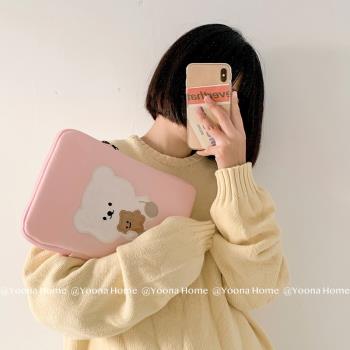 Yoona Home韓國可愛小熊Mac蘋果筆記本電腦包學生包11寸13寸內膽