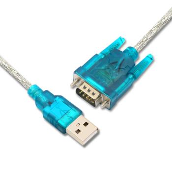 USB轉串口9針 COM口 九針串口線數據線HL-340芯片轉RS232 轉換器公頭母頭母座USB2.0轉DB9接口轉換線連接線