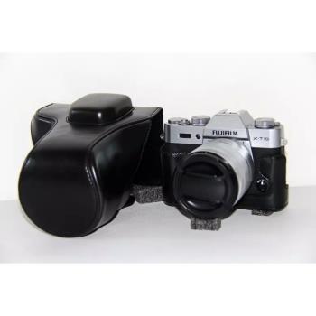 適用富士X-T10 XT20 XT30皮套相機包 底座半套可拆電池 水牛紋底