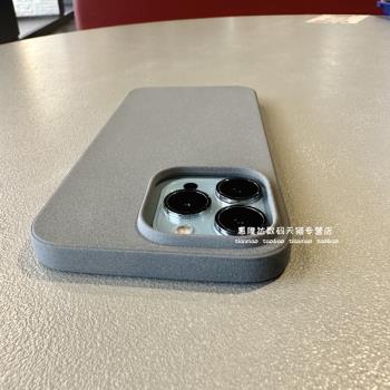 灰色大孔磨砂顆粒感軟殼適用蘋果14promax手機殼iPhone13 12pro全包11 x xr簡約7 8plus日韓個性6s 6p男女