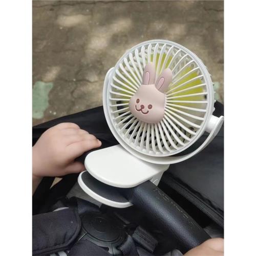 韓版嬰兒推車小風扇便攜式隨身小型手持床上卡通無葉迷你充電驅蚊