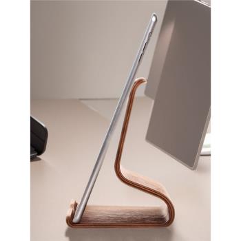 優贊平板支架木質創意桌面上ipad木制電腦支撐架子主播懶人固定繪畫畫底座托架子