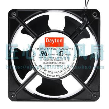 全新原裝正品Dayton 4WT33 230V 0.11A 12CM 12038 靜音散熱風扇