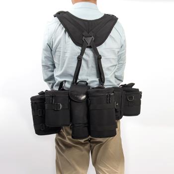 單反鏡頭筒便攜長焦鏡頭桶保護套運動相機快掛腰帶微單快攝手腰包