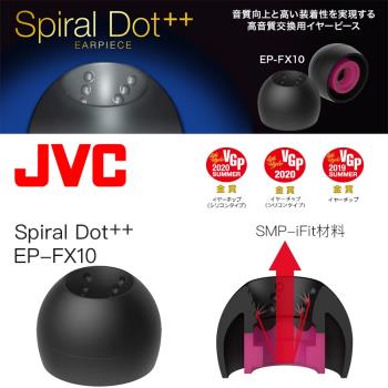 JVC/杰偉世螺旋耳機套硅膠EP-FX10 Spiral dot++ 螺旋凹點耳塞套
