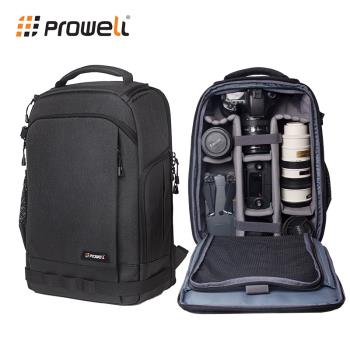 Prowell相機包雙肩多功能大容量佳能單反背包快取休閑輕便防水相機電腦一體包適用于索尼富士尼康