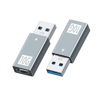 USB3.1 10G GEN2 TO TYPEC母轉USB3.0公轉接頭手機PD接口充電器線硬盤耳機車載電腦數據線轉換器傳輸轉換頭