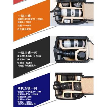寶羅攝影包雙肩筆記本電腦包專業大容量背包國家地理單反相機戶外防水旅行上下分層1DX側開適用索尼佳能收納