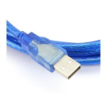 USB2.0 延長線 透明藍 USB公對母數據線帶屏蔽0.3米1.5米3米5M10M