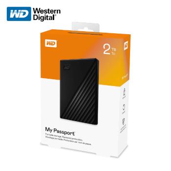 【現貨免運】 威騰 WD My Passport 黑色 2TB 外接式硬碟 可攜式 行動硬碟