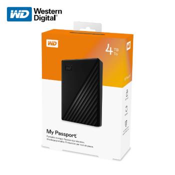 【現貨免運】 威騰 WD My Passport 黑色 4TB 外接式硬碟 可攜式 行動硬碟