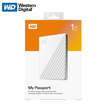 【現貨免運】 威騰 WD My Passport 白色 1TB 外接式硬碟 可攜式 行動硬碟